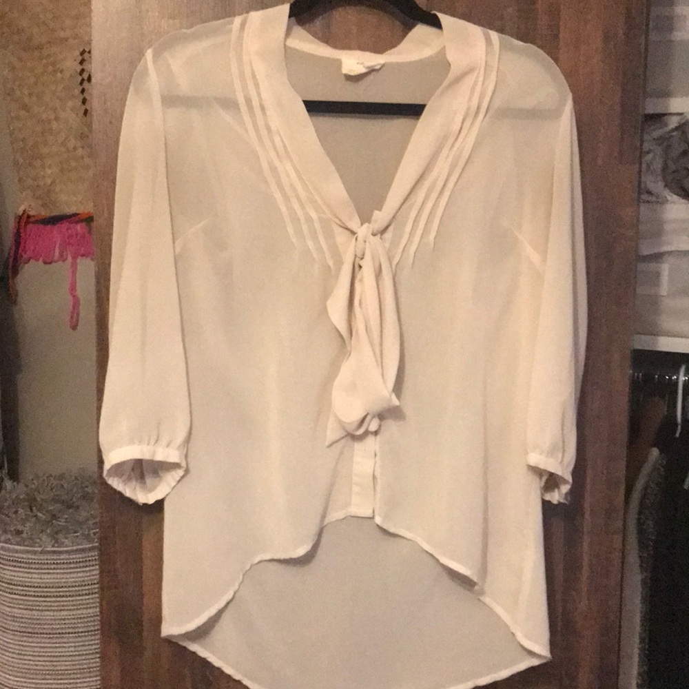 Cream blouse
